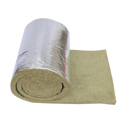 Faced Rock Wool Blanket - Aluminum Foil and Mesh Reinforced Insulation for HVAC and Duct Systems