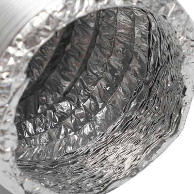 Aluminum Foil Flexible Duct Aluminum or Polyester Coated HVAC Ducting for Energy Saving Systems in School & Hospital Buildings