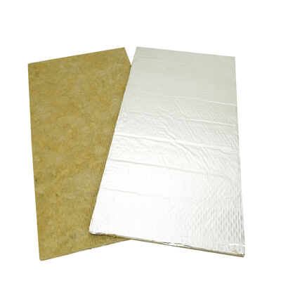 High Density Rock Wool Board with Aluminum Foil Facing a Grade Fireproof Thermal Insulation Panel for Curtain Wall Exterior Wall Roof