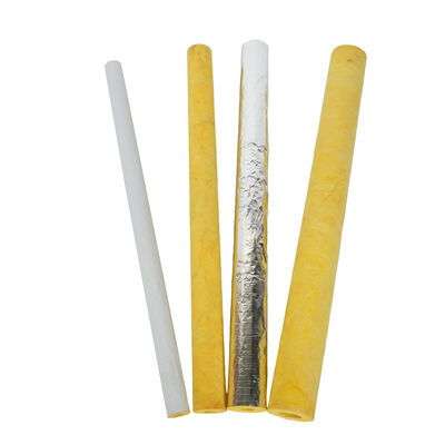 Tubi di lana di vetro speciali per l'isolamento termico di tubi di materiali da costruzione/tubi di lana di vetro industriali a tenuta fredda.