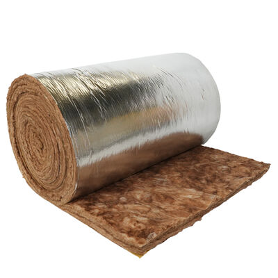 Isolamento per condotti in lana di vetro marrone con rivestimento FSK - Soluzione confortevole per la casa, silenziosa e sana, per condotti e riduzione del rumore