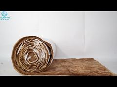 NUOVA - Coperta in lana di vetro marrone con rivestimento bianco